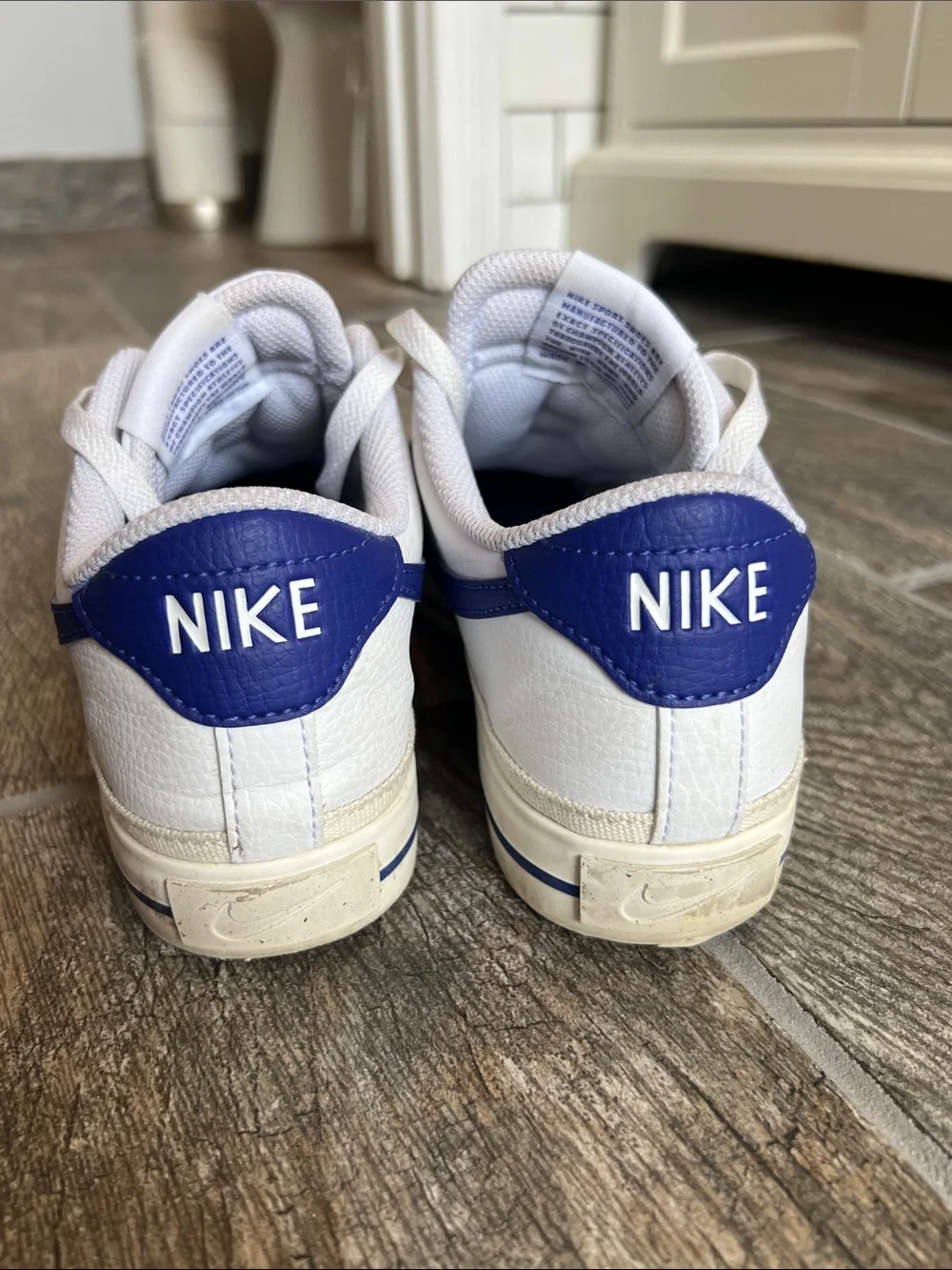 Nike Court Legacy white royal blue women’s 7.5